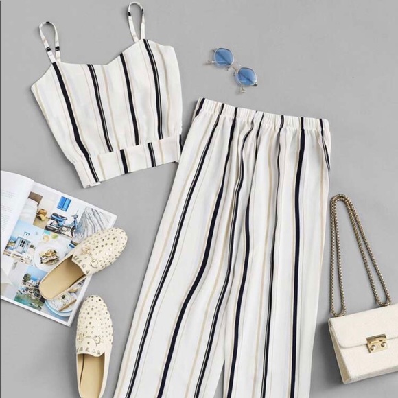SHEIN Pants - Striped Cami Top with Pants